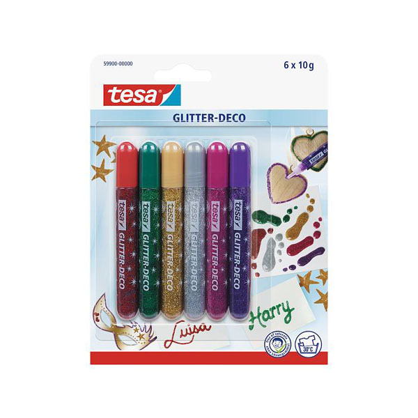 Tesa® Cola colorida com purpurinas