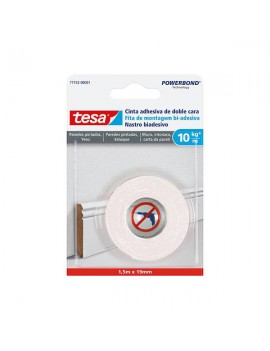 Tesa® Fita de montagem bi-adesiva para parede pintada e estuque 10 kg/m