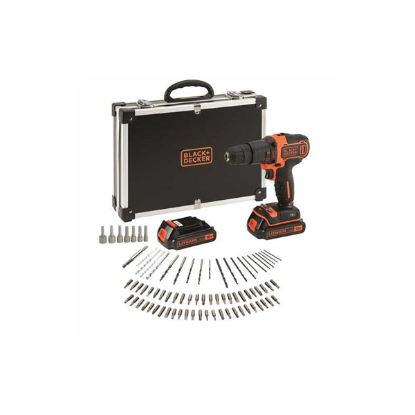 Berbequim percutor 18V 1.5Ah Lítio com segunda bateria