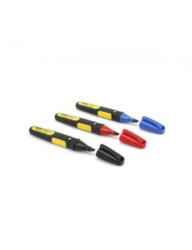 Marcadores Fatmax® Ponta em Bisel Cor Negro, Vermelho e Azul